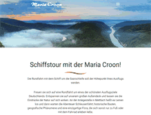 Tablet Screenshot of maria-croon.de